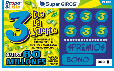 3 De La Suerte – Juego 55
